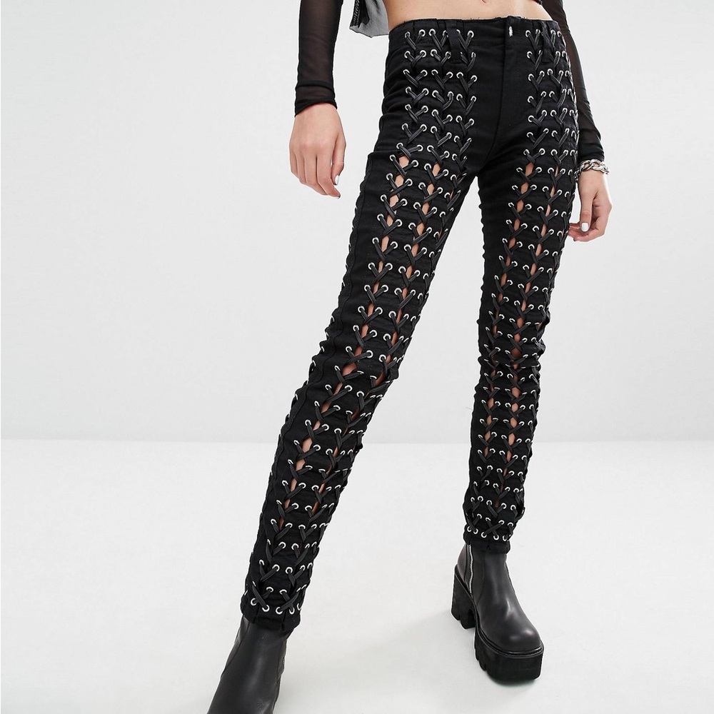 TRIPP NYC Corset All Around Black Pants Size 28